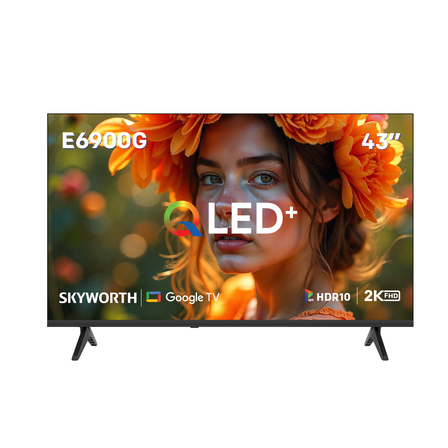 ทีวีคิวแอลอีดี 43 นิ้ว SKYWORTH (FULL HD) E6900G GOOGLE TV สีดำ_0